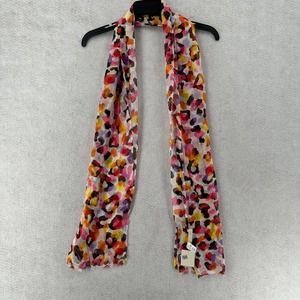 Hinge Womens Scarf 32"X20"‎ Leopard Spotted Colorful